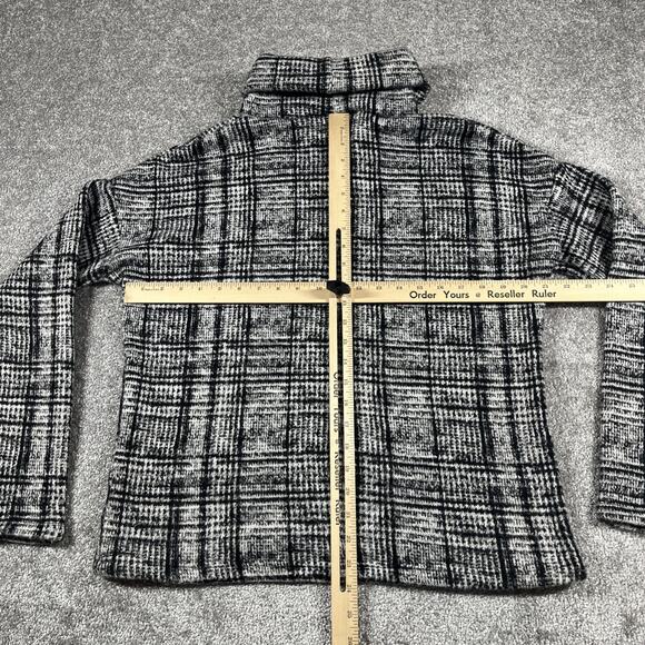 Columbia Sweater Womens Medium Turtleneck Plaid Soft Cozy Winter - Picture 8 of 13